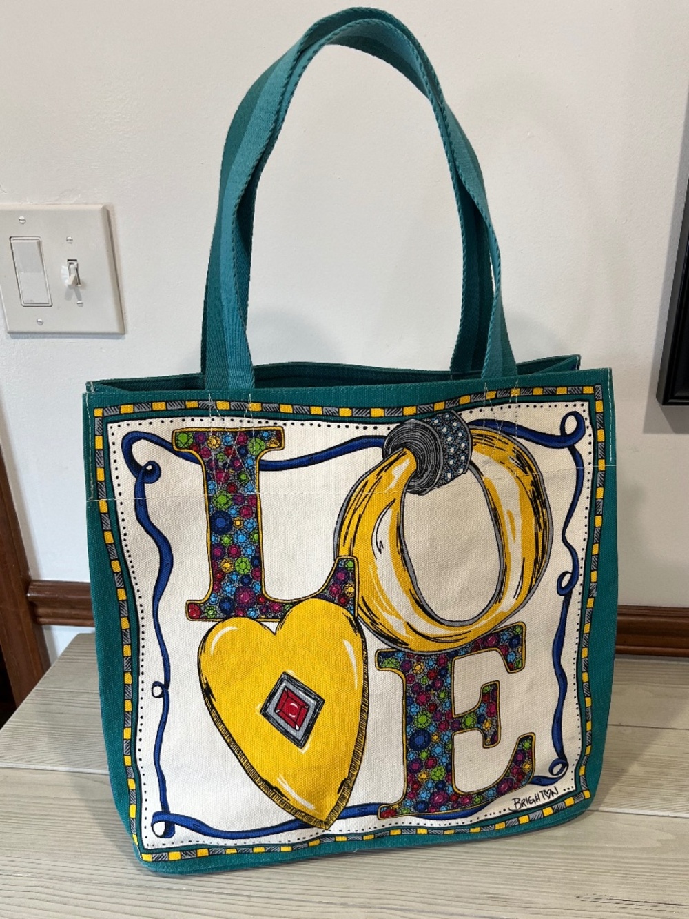 Brighton Charmed Love Canvas Tote Bag 2025 FINAL SALE